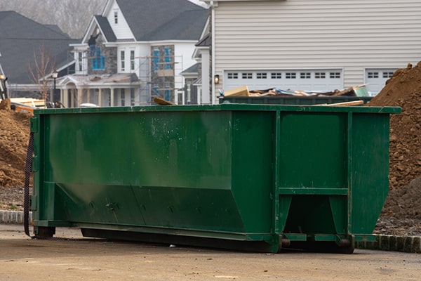 we offer construction dumpsters with secure lids for added protection of your construction site waste